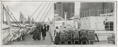 La cubierta de paseo en el Titanic, de 