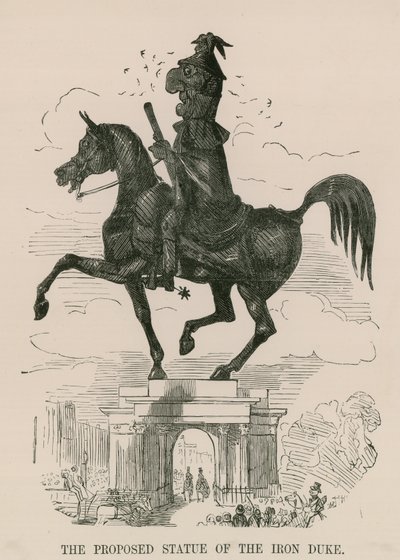 La estatua propuesta del Duque de Hierro de English School