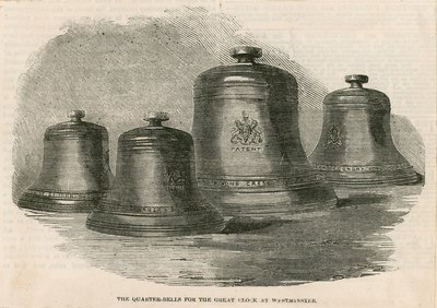 Las campanas de cuarto para la gran campana (Big Ben) en la Torre del Reloj de English School