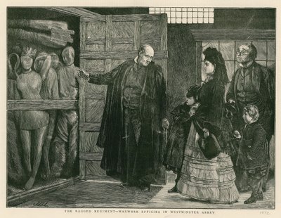El regimiento andrajoso - efigies de cera en la Abadía de Westminster de English School