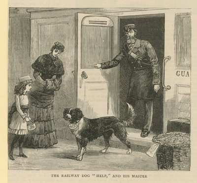 El perro del ferrocarril Help y su amo de English School