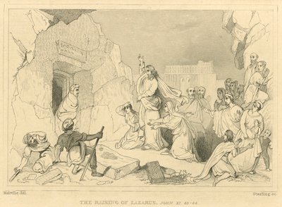 La resurrección de Lázaro, Juan XI, 43-44 de English School