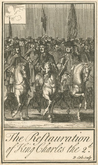La restauración del Rey Carlos II de English School