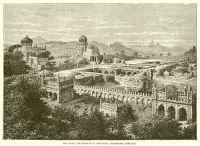 La necrópolis real en Golconda, Hyderabad de English School