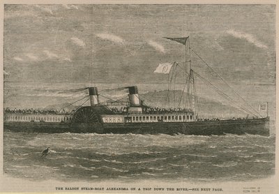 El barco de salón Alexandra en un viaje por el río de English School