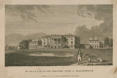 La residencia del difunto Sir Gregory Page Turner de English School