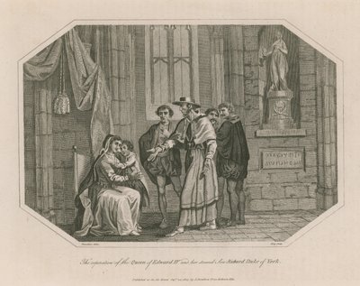 La separación de la Reina de Eduardo IV y su segundo hijo, Ricardo Duque de York de English School