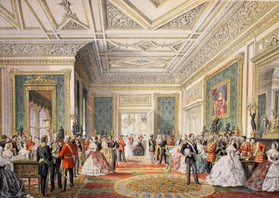 La firma del acta de matrimonio, de A Memorial of the Marriage of Edward VII and Alexandra of Denmark, pub. 1864 de English School