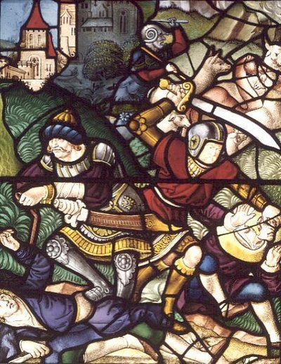La matanza de los pastores de Job, siglo XVIII de English School