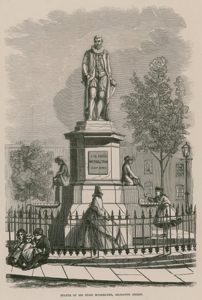 La estatua de Sir Hugh Myddleton en Islington Green de English School