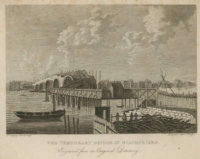El puente temporal en Blackfriars de English School