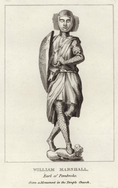 La tumba de Sir William Marshal de English School