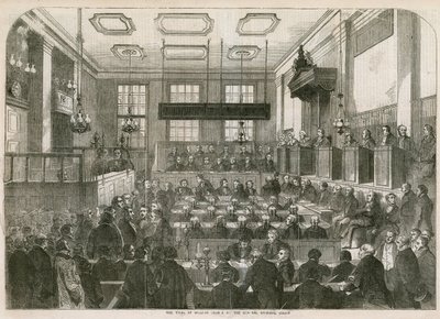El juicio de William Palmer en el Tribunal Penal Central de English School
