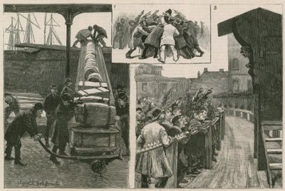 Los desempleados buscando trabajo en los muelles de English School