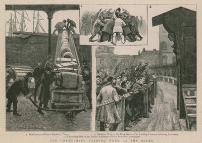 Los desempleados buscando trabajo en los muelles de English School