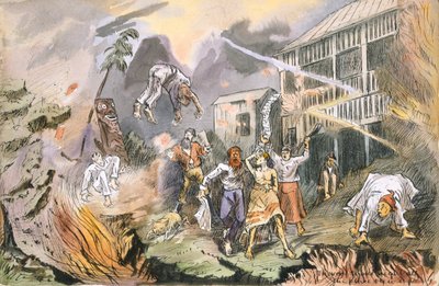 Esa misma noche todo el lugar explotó, c.1880 de English School