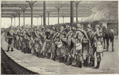 La revisión de voluntarios: salida del cuerpo de artistas de la estación de tren Victoria de English School
