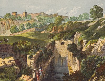 Las aguas de Shiloah que van suavemente (litografía en color) de English School