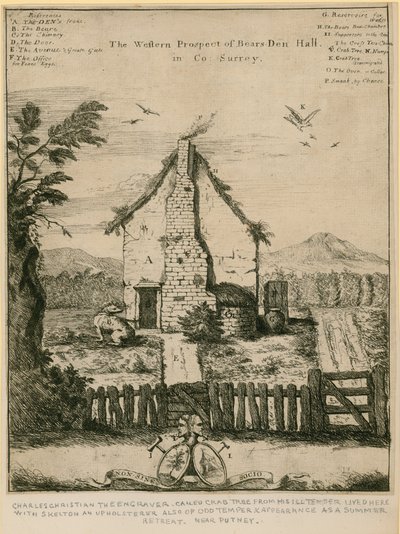La perspectiva occidental de Bears Den Hall en Surrey de English School