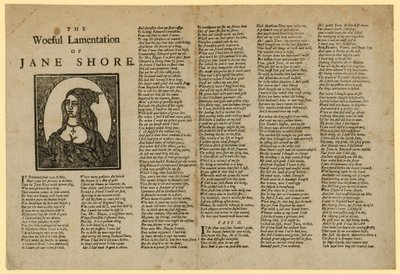 El lamentable lamento de Jane Shore de English School