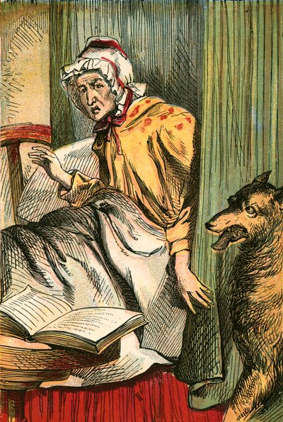El lobo en la cabaña de la abuela de English School