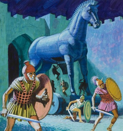 El caballo de madera de Troya de English School