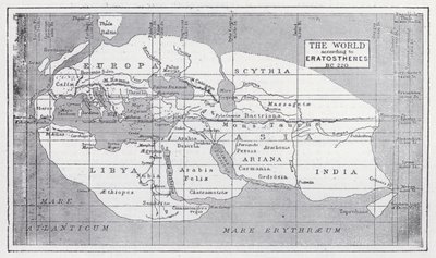 El mundo según Eratóstenes, 220 a.C. de English School