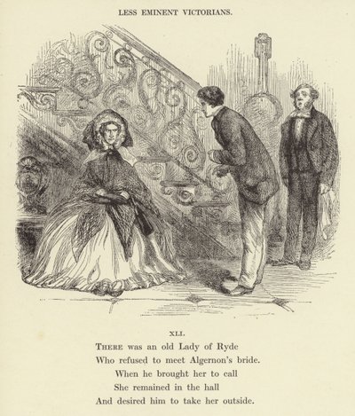 Había una vieja dama de Ryde (grabado) de English School