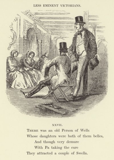 Había una vieja Persona de Wells (grabado) de English School