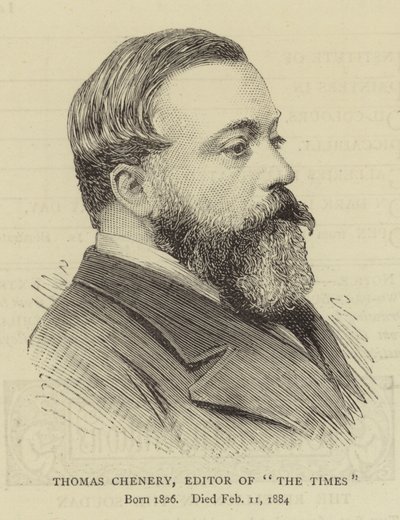 Thomas Chenery, editor de The Times de English School