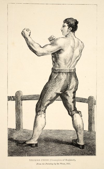 Thomas Cribb, Campeón de Inglaterra, del cuadro de De Wild de English School
