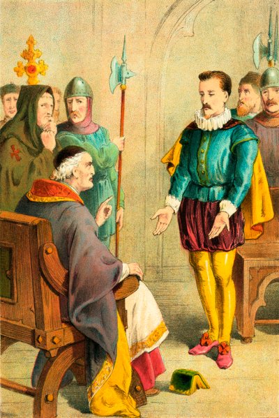 Thomas Hawkes ante el obispo Bonner de English School