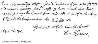 Thomas Hearne, (Anticuario) de English School