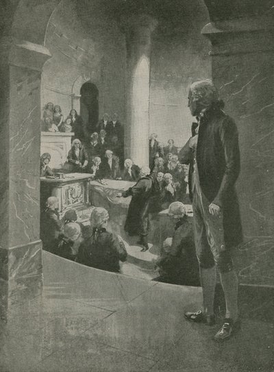 Thomas Jefferson escuchando el discurso de traición de English School