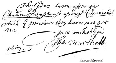 Thomas Marshall de English School