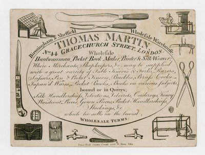 Thomas Martin, tarjeta comercial de English School