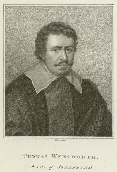 Thomas Wentworth, Conde de Strafford (grabado) de English School