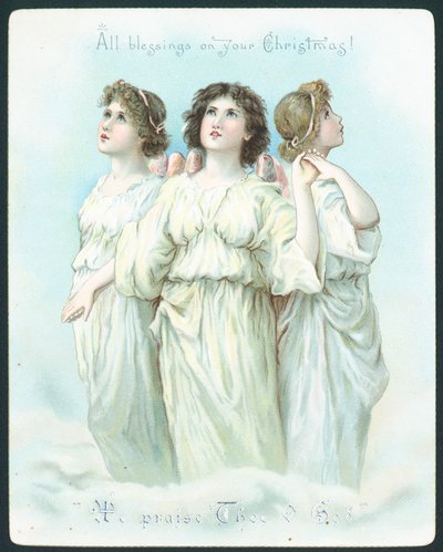 Tres ángeles, Tarjeta de Navidad de English School