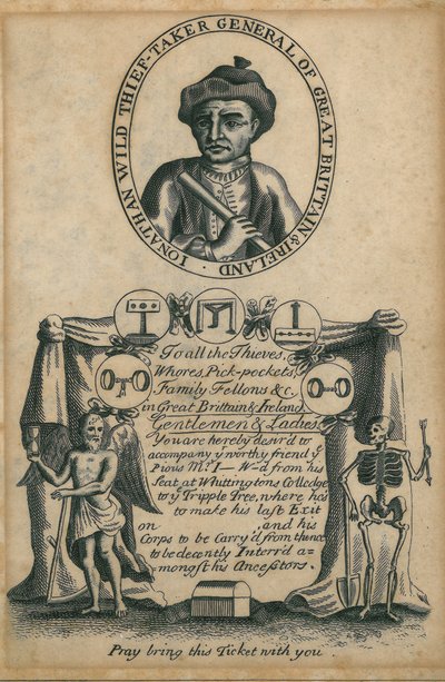Boleto para la ejecución de Jonathan Wild de English School