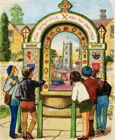 Pozo de Tissington de English School