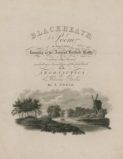 Página de título para Blackheath de English School