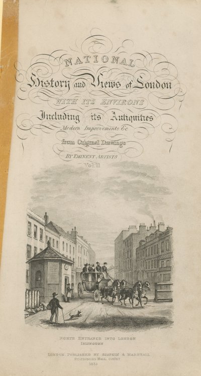 Página de Título para Historia Nacional y Vistas de Londres de English School