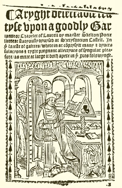 Portada de Goodly Garlande de John Skelton de English School