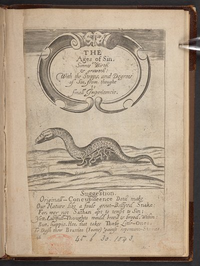 Portada de Las edades del pecado, o nacimiento y crecimiento de Sinnes de English School