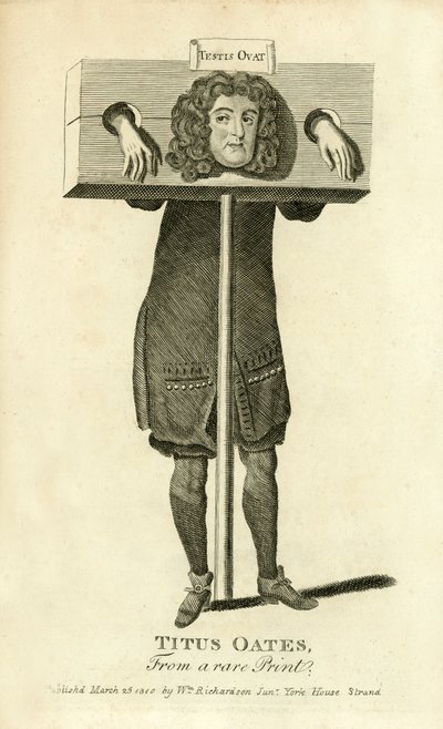 Titus Oates, picota de English School