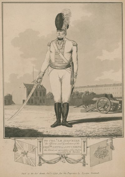 A Coronel Le Mesurier, los oficiales y caballeros del Honourary Artillery Corps de English School