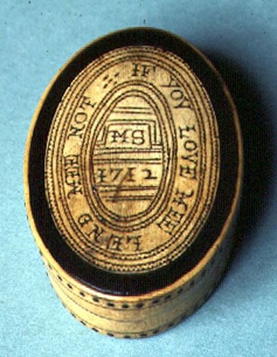 Caja de tabaco, 1712 de English School