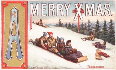 Tobogán, tarjeta de Navidad de English School