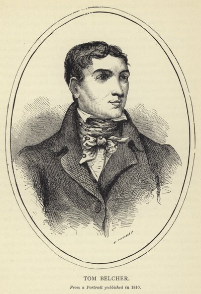 Tom Belcher, de un retrato publicado en 1810 de English School