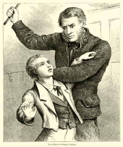 Tom Hunt recibiendo una paliza de English School